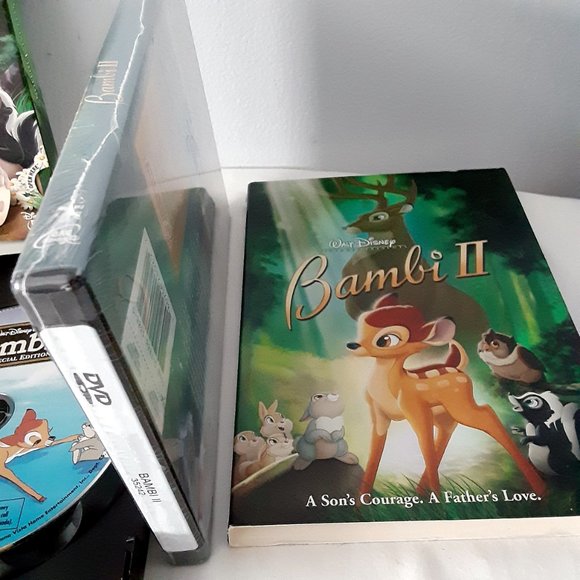 Walt Disney's DVD Lot; Bambi Platinum Edition (VG) & Bambi II (New) - Picture 3 of 5